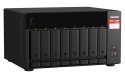 Qnap TS-873A-SW5T, Tower, 8 x 2.5"/3.5" SATA, AMD Ryzen V1500B 4C/8T, 8GB DDR4 (Max. 64GB), 2 x 2.5GbE, optional 10GbE, Single P