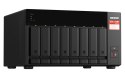 Qnap TS-873A-SW5T, Tower, 8 x 2.5"/3.5" SATA, AMD Ryzen V1500B 4C/8T, 8GB DDR4 (Max. 64GB), 2 x 2.5GbE, optional 10GbE, Single P