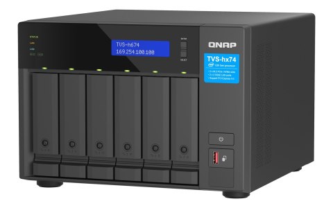 Qnap TVS-h674-i3-16G, Tower, 6 x 2.5"/3.5" SATA, Intel Core i3-12100 4C/8T, 16GB DDR4 SODIMM (Max. 128GB), 2 x 2.5GbE, Single PS Qnap TVS-h674-i3-16G, Tower, 6 x 2.5"/3.5" SATA, Intel Core i3-12100 4C/8T, 16GB DDR4 SODIMM (Max. 128GB), 2 x 2.5GbE, Single PS