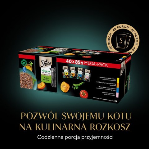 SHEBA Nature's Collection Mix - mokra karma dla kota - 40x85 g SHEBA Nature's Collection Mix - mokra karma dla kota - 40x85 g