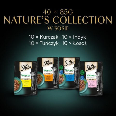 SHEBA Nature's Collection Mix - mokra karma dla kota - 40x85 g SHEBA Nature's Collection Mix - mokra karma dla kota - 40x85 g