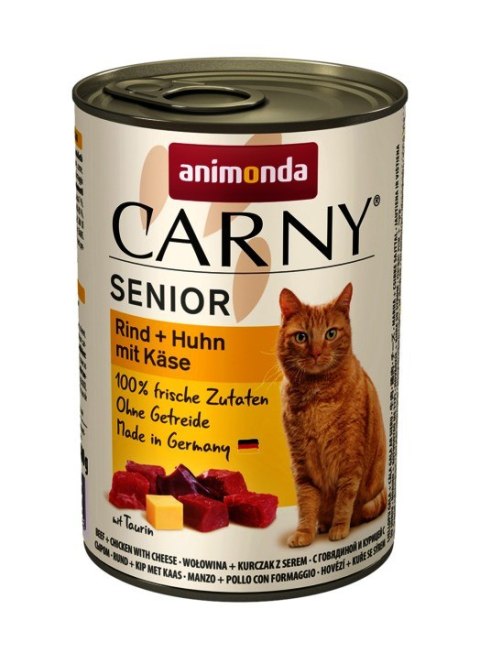 ANIMONDA Carny Senior wołowina, kurczak z serem - mokra karma dla kota - 400g ANIMONDA Carny Senior wołowina, kurczak z serem - mokra karma dla kota - 400g