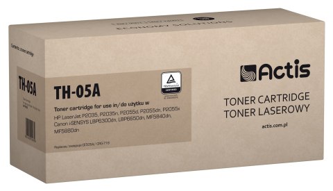 Actis TH-05A Toner (zamiennik HP 05A CE505A, Canon CRG-719; Standard; 2300 stron; czarny) Actis TH-05A Toner (zamiennik HP 05A CE505A, Canon CRG-719; Standard; 2300 stron; czarny)