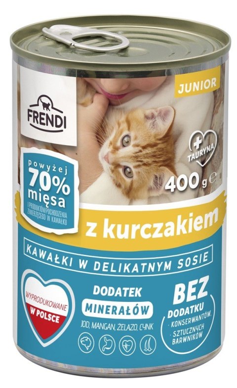 Frendi puszka dla kota (junior) z kurczakiem 400 g Frendi puszka dla kota (junior) z kurczakiem 400 g