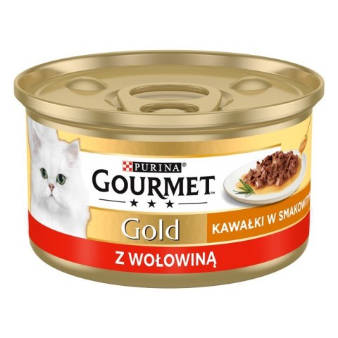 Gourmet Gold Sauce Delight z wołowiną - mokra karma dla kota - puszka - 85 g Gourmet Gold Sauce Delight z wołowiną - mokra karma dla kota - puszka - 85 g