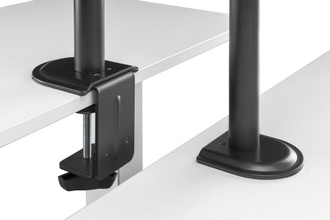 Uchwyt biurkowy podwójne ramię na 1xLCD 32" 4kg, 1xNotebook 15,4" 9kg Uchwyt biurkowy podwójne ramię na 1xLCD 32" 4kg, 1xNotebook 15,4" 9kg