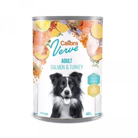 CALIBRA DOG VERVE GF ADULT SALMON & TURKEY - mokra karma dla psa -400G CALIBRA DOG VERVE GF ADULT SALMON & TURKEY - mokra karma dla psa -400G