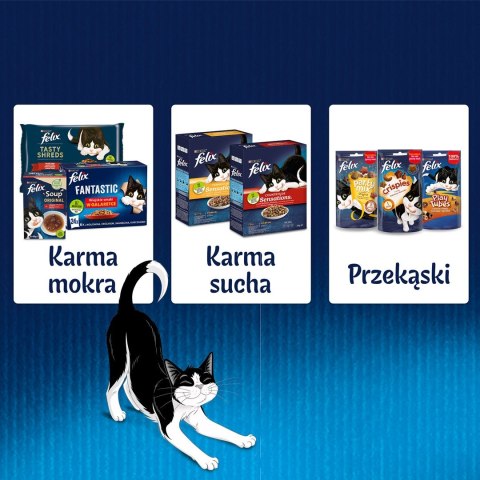 FELIX Fantastic Mięso z warzywami - mokra karma dla kota - 4x85g FELIX Fantastic Mięso z warzywami - mokra karma dla kota - 4x85g