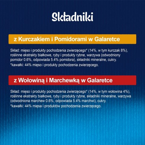 FELIX Fantastic Mięso z warzywami - mokra karma dla kota - 4x85g FELIX Fantastic Mięso z warzywami - mokra karma dla kota - 4x85g