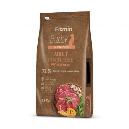 Fitmin Dog Purity Grain Free Adult Beef - sucha karma dla psa - 12 kg Fitmin Dog Purity Grain Free Adult Beef - sucha karma dla psa - 12 kg