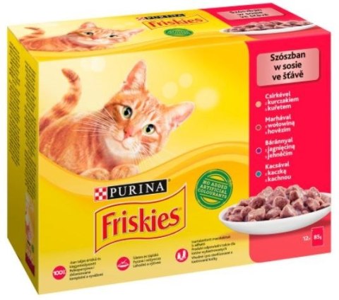 Friskies Mix mięsny - mokra karma dla kota - 12 x 85 g Friskies Mix mięsny - mokra karma dla kota - 12 x 85 g