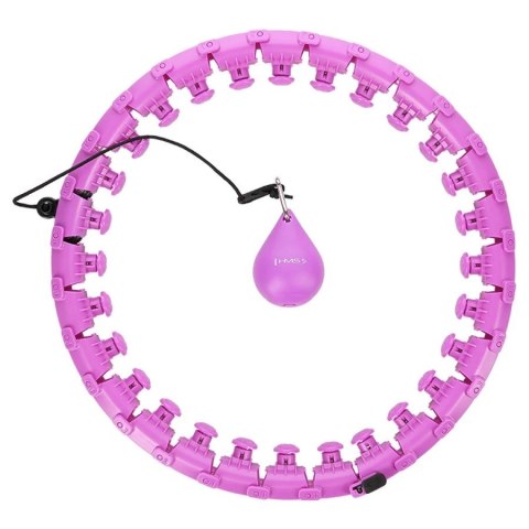 Hula hop plus size HMS HHW12 z wypustkami i obciążnikiem fioletowy Hula hop plus size HMS HHW12 z wypustkami i obciążnikiem fioletowy