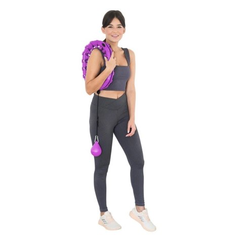 Hula hop plus size HMS HHW12 z wypustkami i obciążnikiem fioletowy Hula hop plus size HMS HHW12 z wypustkami i obciążnikiem fioletowy