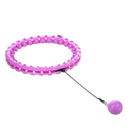 Hula hop plus size HMS HHW12 z wypustkami i obciążnikiem fioletowy Hula hop plus size HMS HHW12 z wypustkami i obciążnikiem fioletowy