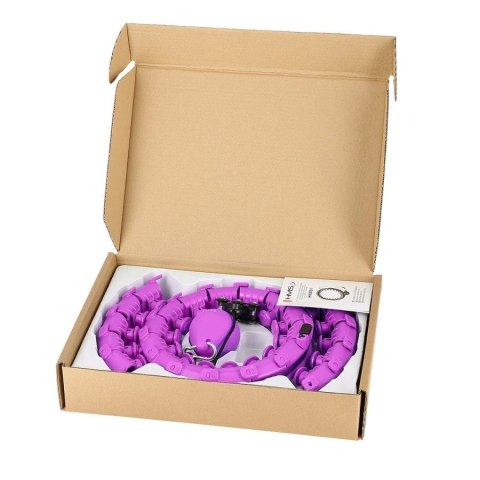 Hula hop plus size HMS HHW12 z wypustkami i obciążnikiem fioletowy Hula hop plus size HMS HHW12 z wypustkami i obciążnikiem fioletowy
