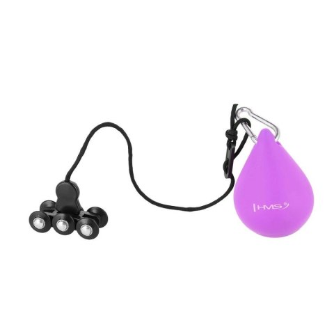 Hula hop plus size HMS HHW12 z wypustkami i obciążnikiem fioletowy Hula hop plus size HMS HHW12 z wypustkami i obciążnikiem fioletowy
