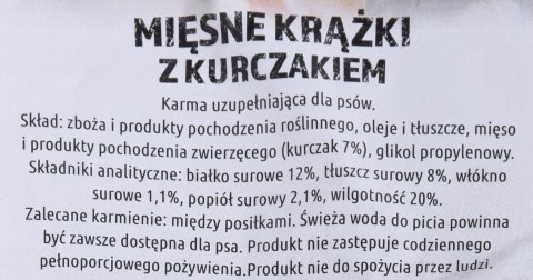 MACED MIĘSNE KRĄŻKI Z KURCZAKIEM - przysmak dla psa - 500 G MACED MIĘSNE KRĄŻKI Z KURCZAKIEM - przysmak dla psa - 500 G