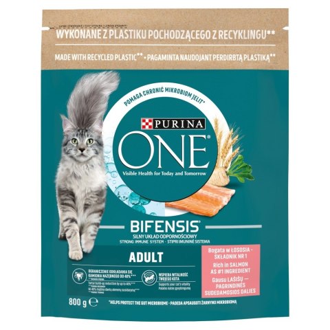 PURINA One Bifensis Adult Łosoś - sucha karma dla kota - 800 g PURINA One Bifensis Adult Łosoś - sucha karma dla kota - 800 g