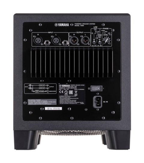 Yamaha HS8S - Aktywny 8-calowy subwoofer z systemem Bass Reflex Yamaha HS8S - Aktywny 8-calowy subwoofer z systemem Bass Reflex