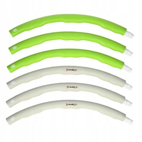 Hula Hop HMS HHP003 1,5 kg 100cm zielono-szary Hula Hop HMS HHP003 1,5 kg 100cm zielono-szary
