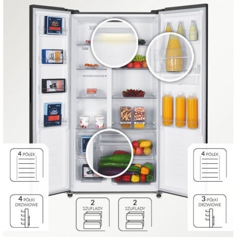Lodówka Side By Side Total No Frost MPM-439-SBS-15/ND inox Lodówka Side By Side Total No Frost MPM-439-SBS-15/ND inox