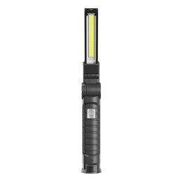 SAVIO LAMPA WARSZTATOWA AKUMULATOROWA COB LED 3W, USB, 150 LM, SKŁADANA, Z MAGNESEM, FL-03