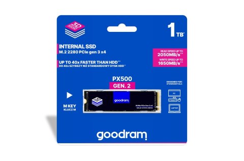 SSD GOODRAM PX500 G.2 512GB (WYPRZEDAŻ) SSD GOODRAM PX500 G.2 512GB (WYPRZEDAŻ)