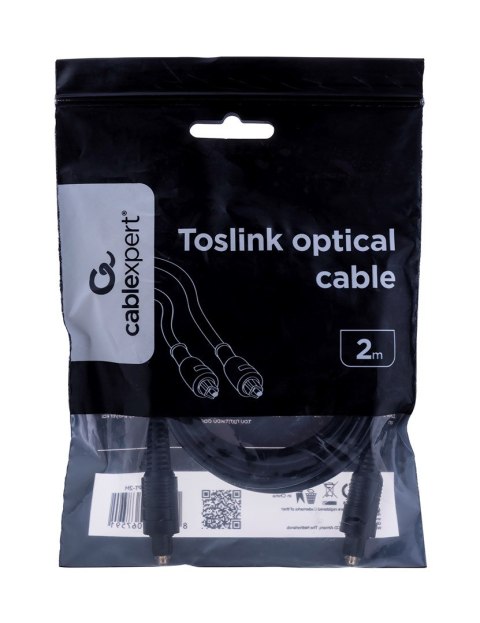 Kabel GEMBIRD CC-OPT-2M (Toslink M - Toslink M; 2m; kolor czarny) Kabel GEMBIRD CC-OPT-2M (Toslink M - Toslink M; 2m; kolor czarny)