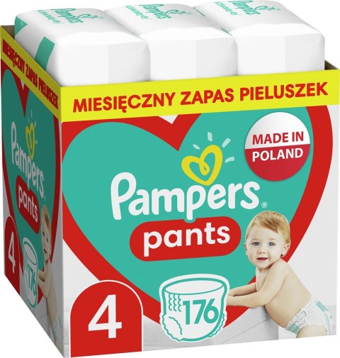 PAMPERS Pieluchomajtki MTH Rozm 4, 9-15kg, 176szt PAMPERS Pieluchomajtki MTH Rozm 4, 9-15kg, 176szt