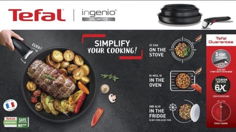Patelnia wok TEFAL Ingenio Unlimited 24 cm L7630432 Patelnia wok TEFAL Ingenio Unlimited 24 cm L7630432