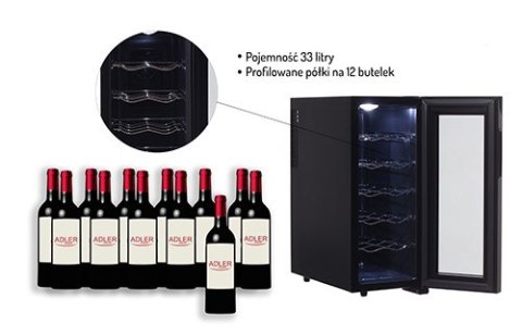 Lodówka na wino ADLER AD 8083 Lodówka na wino ADLER AD 8083