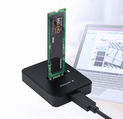 GEMBIRD STACJA DOKUJĄCA DO DYSKÓW M.2 SATA I NVME SSD CZARNA GEMBIRD STACJA DOKUJĄCA DO DYSKÓW M.2 SATA I NVME SSD CZARNA