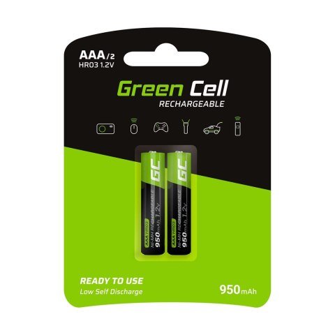 GREEN CELL AKUMULATORKI PALUSZKI 2X AAA R3 950MAH GREEN CELL AKUMULATORKI PALUSZKI 2X AAA R3 950MAH
