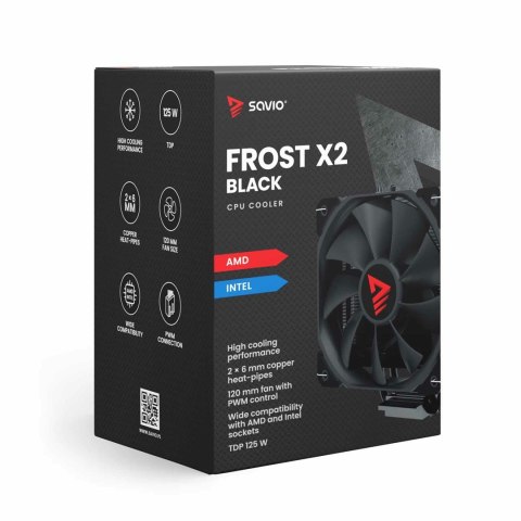 SAVIO CHŁODZENIE CPU FROST BLACK X2 SAVIO CHŁODZENIE CPU FROST BLACK X2
