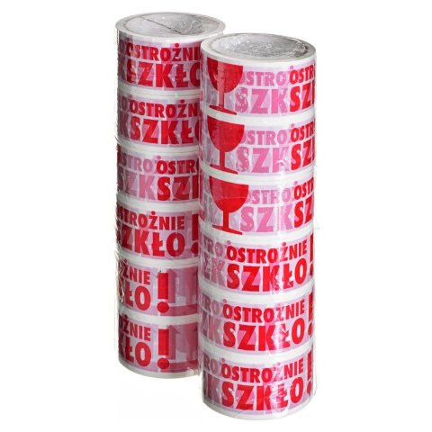 TAŚMA OSTROŻNIE SZKŁO 12SZT TAŚMA OSTROŻNIE SZKŁO 12SZT