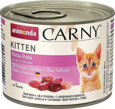 ANIMONDA Carny Kitten Baby Pate - mokra karma dla kociąt - 200 g ANIMONDA Carny Kitten Baby Pate - mokra karma dla kociąt - 200 g