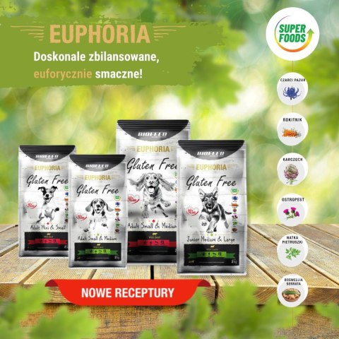 BIOFEED Euphoria G-F MINI&SMALL wołowina 12kg BIOFEED Euphoria G-F MINI&SMALL wołowina 12kg