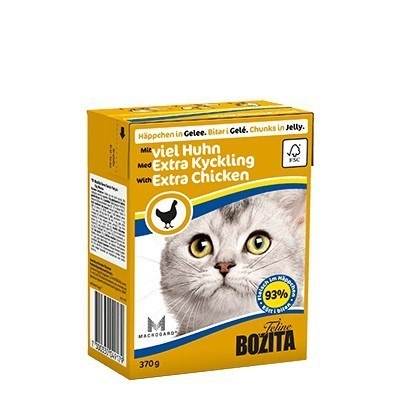 BOZITA Mięsne kawałki z kurczakiem w galaretce 370g BOZITA Mięsne kawałki z kurczakiem w galaretce 370g