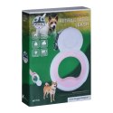 DOGGYVILLAGE SMYCZ AUTOMATYCZNA 3W1 Z LATARKĄ LED RÓŻOWA MT7125
