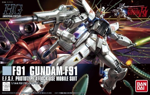 Figurka kolekcjonerska Bandai HGUC 1/144 GUNDAM F91 Figurka kolekcjonerska Bandai HGUC 1/144 GUNDAM F91
