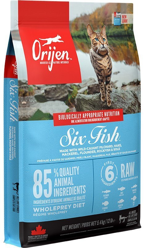 ORIJEN Cat Six Fish - sucha karma dla kota - 5,4g ORIJEN Cat Six Fish - sucha karma dla kota - 5,4g