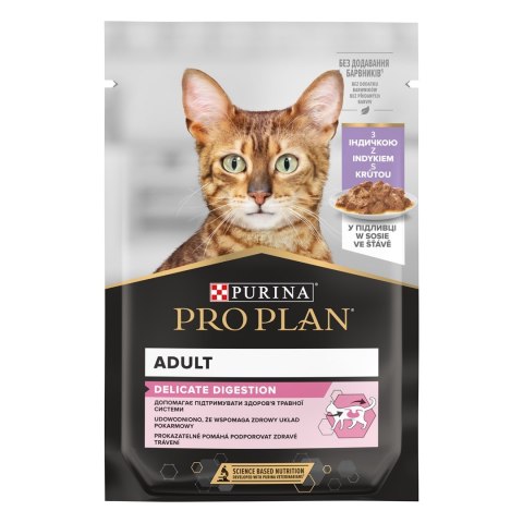 PURINA Pro Plan Delicate Indyk ryba w sosie Multipack - mokra karma dla kota - 10x85 g PURINA Pro Plan Delicate Indyk ryba w sosie Multipack - mokra karma dla kota - 10x85 g