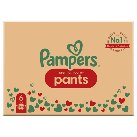 Pieluchy PAMPERS Premium PANTS MTH rozm 6 (15-25kg) 93szt Pieluchy PAMPERS Premium PANTS MTH rozm 6 (15-25kg) 93szt