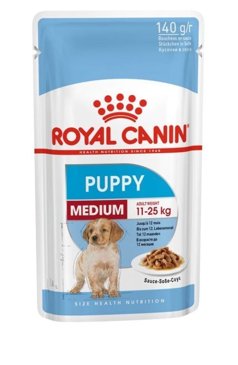 ROYAL CANIN SHN Medium Puppy w sosie - mokra karma dla szczeniąt - 10X140g ROYAL CANIN SHN Medium Puppy w sosie - mokra karma dla szczeniąt - 10X140g