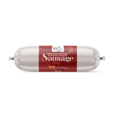 Syta Micha Prime Meat Sausage Wołowina - przysmak dla psa - 80g Syta Micha Prime Meat Sausage Wołowina - przysmak dla psa - 80g