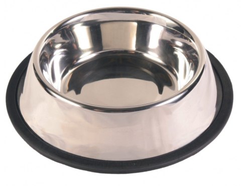 TRIXIE Miska ze stali nierdzewnej na gumowej podkładce dla psa o 20 cm - 1,8 L TRIXIE Miska ze stali nierdzewnej na gumowej podkładce dla psa o 20 cm - 1,8 L