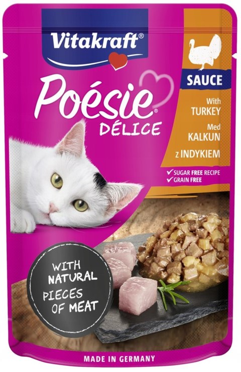 VITAKRAFT Poesie Delice w sosie multipack sauce - mokra karma dla kota - 6+1 x 85g VITAKRAFT Poesie Delice w sosie multipack sauce - mokra karma dla kota - 6+1 x 85g