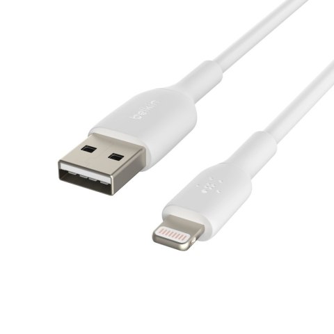 BELKIN KABEL PVC USB-A - LTG 15CM, BIAŁY (WYPRZEDAŻ) BELKIN KABEL PVC USB-A - LTG 15CM, BIAŁY (WYPRZEDAŻ)