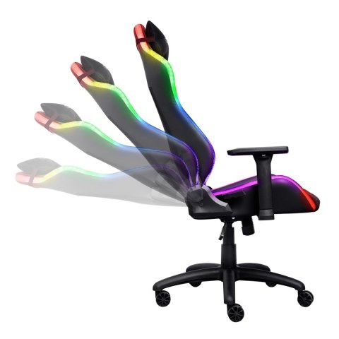 Fotel gamingowy TRUST GXT719 RUYA RGB czarne (25185) Fotel gamingowy TRUST GXT719 RUYA RGB czarne (25185)