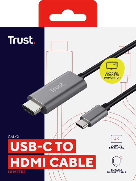 KABEL TRUST CALYX typu USB C HDMI KABEL TRUST CALYX typu USB C HDMI